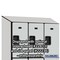 Salsbury Industries 3 Tier Designer Locker, 54"Wx76"Hx21"D, 9 Door, Gray 18-23361GRY - alternate 4